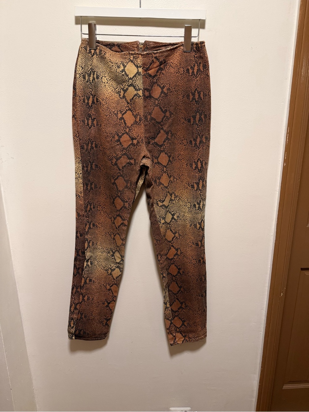 Vintage Snake Print brown/orange pants